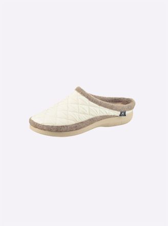 Casual Looks Pantoffel CASUAL LOOKS, Damen, Gr. 36, beige, Filz, Textil, Schuhe Pantoffel