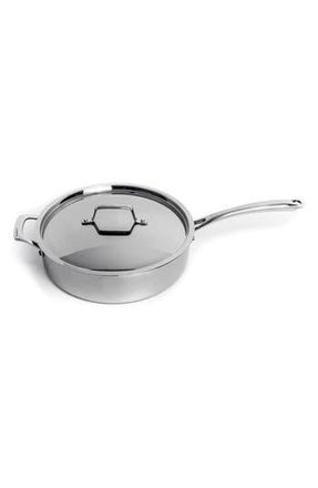 Berghoff Professional Stainless Steel 10/18 Tri-Ply 5.2 Qt Saute Pan and SS Lid, 11 in Silver at Nordstrom Rack
