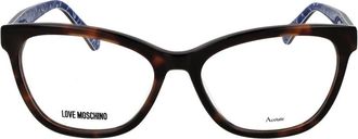 Love Moschino MO-1056764 Cat Eye Acetate Eyeglasses - Brown