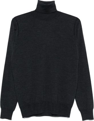Paolo Pecora Maglione in lana a collo alto - Grigio