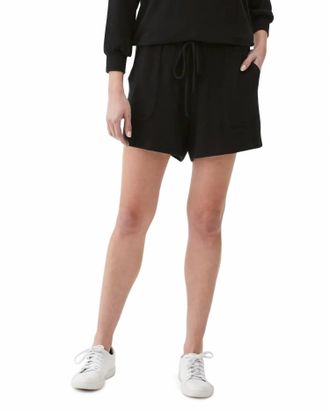 Michael Stars Parker Pocket Drawstring Shorts In Black