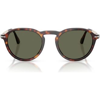 Persol 51mm Polarized Phantos Sunglasses in Havana /Polar Green at Nordstrom
