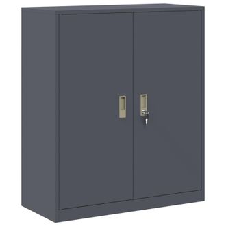 vidaXL Armario De Almacenamiento Antracita 90 X 40 X 105 Cm Acero Vidaxl