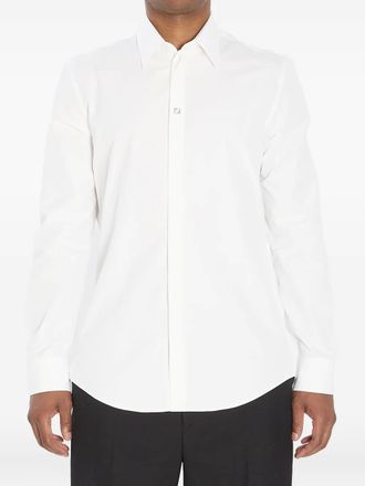 Fendi Camicia con colletto alla coreana - Bianco