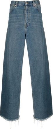 Gucci Wide-leg Raw-cut Jeans