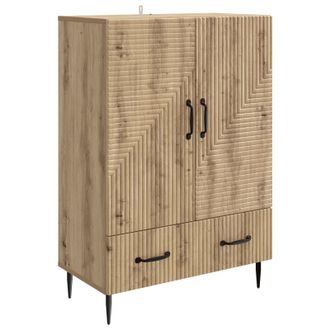vidaXL Aparador Roble Artisan 66 X 34,5 X 95 Cm Madera De Ingenier&iacute;a Vidaxl
