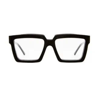 Kuboraum Gafas Cuadradas Negras Brillantes - Accessories - Hombre - Negro - ONE SIZE