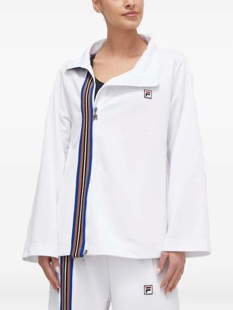 Fila striped zip top - women - Polyester - S - White