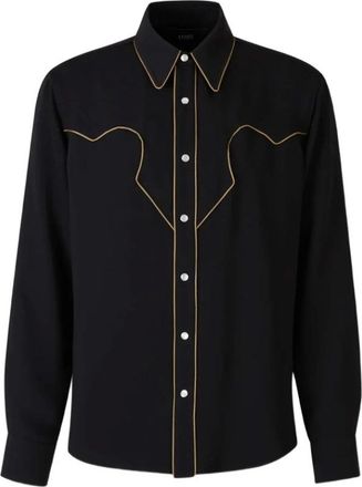 Amiri Hombre, Camisas, Negro, Talla: L