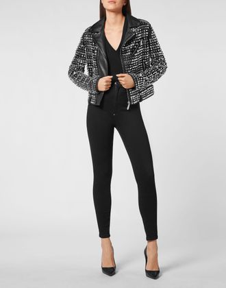Philipp Plein LIMITED EDITION CRYSTAL BIKER with Crystals