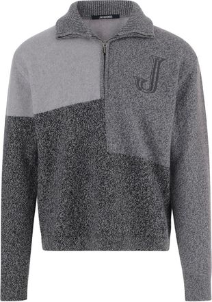 Jacquemus Multi Grey Half Zip Sweater