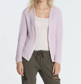 Label+Thread Cool Days Cardigan In Faded Pink
