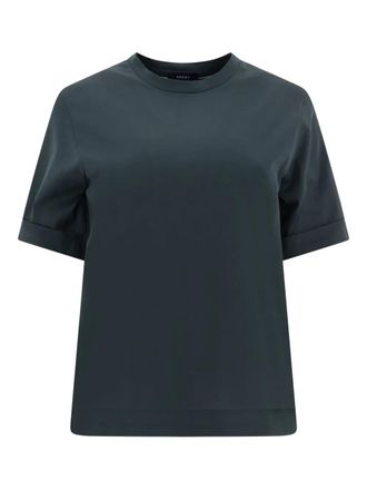 SOEUR crew-neck cotton T-shirt - Green
