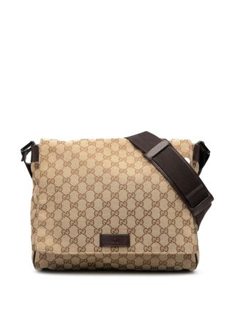 Gucci 2000-2015 GG Canvas Messenger Bag crossbody bag - Brown