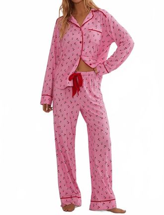 Beach Riot Livy Top & Connie Pant Set In Mon Cheri