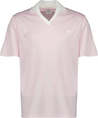 Courr&egrave;ges AC Sport Polo - Heren - Polos - Roze - XS - Polyester - Tops
