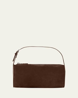 The Row 90s Top-Handle Bag in Suede