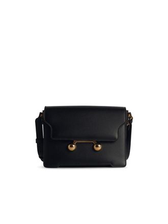 Marni New Trunk Black Leather Crossbody Bag