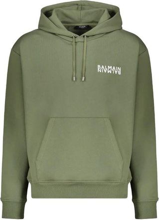 Balmain Bicolor Cotton Mens Hoodie