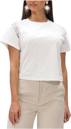 Aaiko Ceyda CO 177 Blouse - Dames - T-shirts - Wit - 2XL - Katoen - Tops