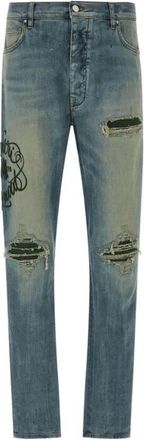 Amiri Heren, Jeans, Blauw, Maat: W30 Katoen