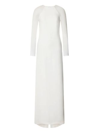 Alberta Ferretti satin dress - White