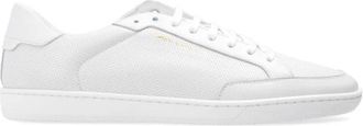 Saint Laurent Court Classic Sl/10 Sneakers - Heren - Sneakers - Wit - 40 EU - Leer - Schoenen