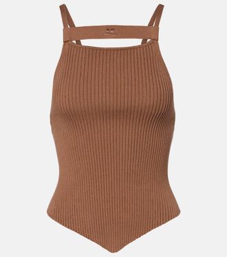 Courr&egrave;ges Courr&egrave;ges Tank top acanalado