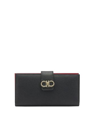 Ferragamo Gancini Grained Leather Continental Wallet