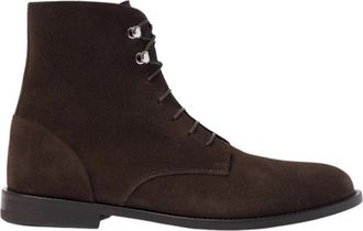 Scarosso Eva Veterlaarzen - Dames - Veterlaarzen - Bruin - 39 EU - Leer - Schoenen