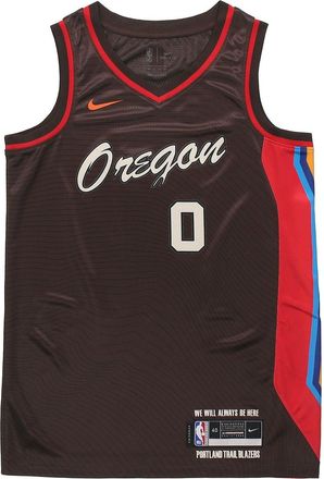 Nike Mens Nike SW Fan Edition 20-21 City Limited NBA Portland Trail Blazers. Lillard No. 0 Basketball Jersey/Vest CN1775-250