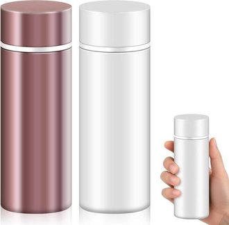 No Brand Mini Termos De Acero Inoxidable De 120 Ml Con Doble Aislamiento, Ideales Para Bebidas Fr&iacute;as Y Calientes, Senderismo Y Para Llevar Contigo