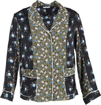 Sandro Sandro Paris Noisette blouse met bloemenprint in veelkleurige viscose