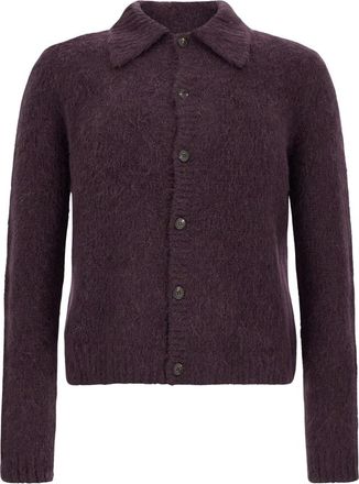 Dries Van Noten Heren, Truien, Paars, Maat: XL Wol