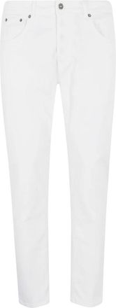 Dondup Dian Carrot-Cut Jeans - Heren - Loose Fit Jeans - Wit - W31 - Katoen - Jeans