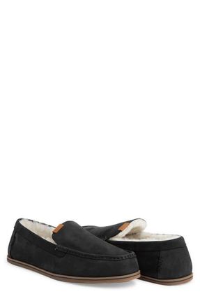 Hari Mari Hacienda LX Genuine Shearling Lined Slipper in Raven at Nordstrom, Size 11