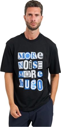 HUGO BOSS Hombre, Camisetas, Negro, Talla: S