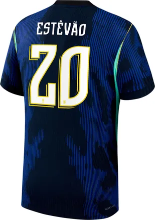 Nike Jordan Est&ecirc;v&atilde;o Brazil National Team 2026 Match Away Jordan Mens Dri-FIT ADV Soccer Jersey in Blue | NN203940201-CBF