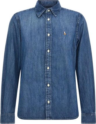 Polo Ralph Lauren Shirts, female, Blue, XS, Classic-Fit Denim Shirt