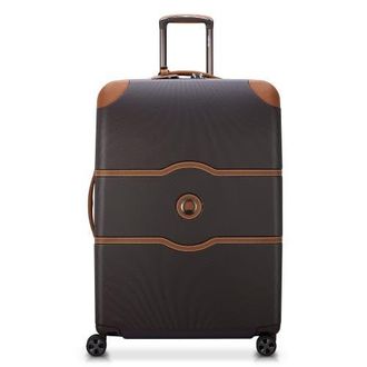 DELSEY Paris Chatelet Air 2.0 Checked-Large 28 Inch Hardside Luggage with Spinner Wheels in Chocolate Brown at Nordstrom