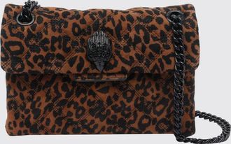 Kurt Geiger Mini borsa Kensington in pelle scamosciata trapuntata animalier