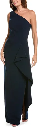 Teri Jon by Rickie Freeman Teri Jon By Rickie Freeman Crepe Cascade Ruffle Gown