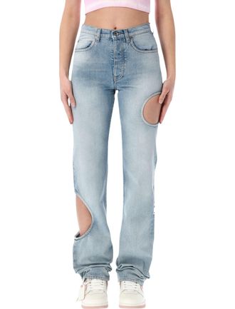 Off-white Jeans bianco sporco