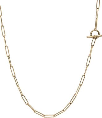 David Yurman 18kt yellow gold DY Madison Elongated chain necklace (3.5mm) - women - 18kt Gold - One Size