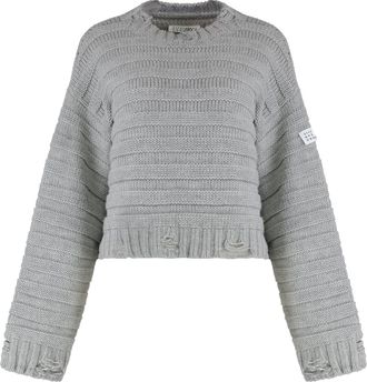 Maison Margiela Wool-blend Crew-neck Sweater