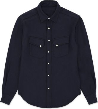 Fortela Pasadena Western Flannel Shirt in Blue at Nordstrom, Size X-Large Eu