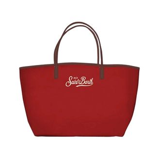 MC2 Saint Barth Tote Bags, female, Red, Size: ONE SIZE City Bag Nylon