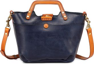 OLD TREND Sprout Land Mini Leather Tote in Navy at Nordstrom Rack