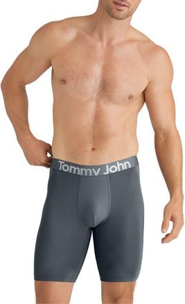 Tommy John 3-Pack 360 Sport 8-Inch Essentials Boxer Briefs in Black/Turbulence/Monument at Nordstrom, Size X-Large