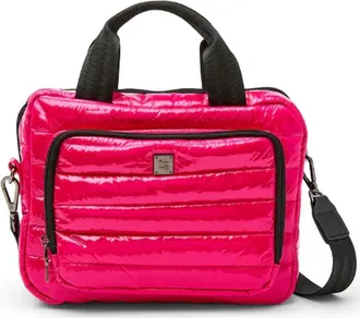 Think Royln Womens Stowaway Toiletry Case In Glossy Fuchsia